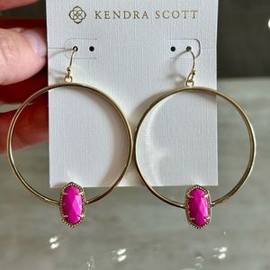 Kendra Scott Bright Pink Elora Earrings NWT